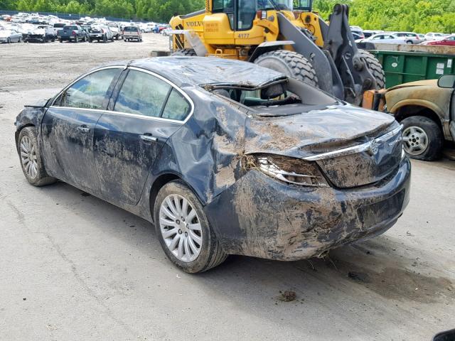 2G4GS5EV6C9214880 - 2012 BUICK REGAL PREM GRAY photo 3