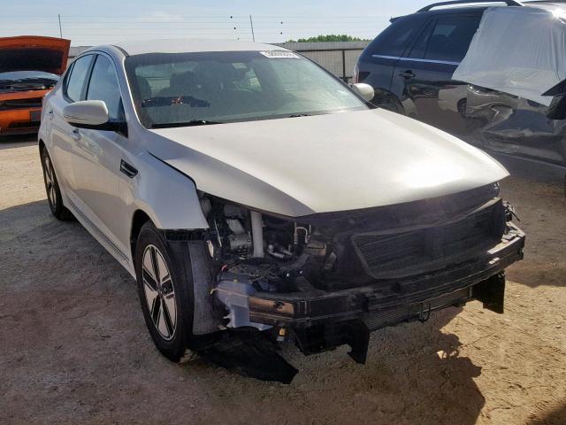 KNAGM4AD7C5034047 - 2012 KIA OPTIMA HYB WHITE photo 1