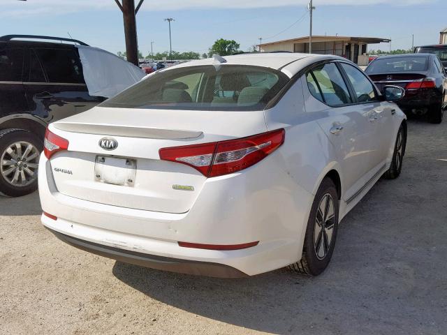 KNAGM4AD7C5034047 - 2012 KIA OPTIMA HYB WHITE photo 4