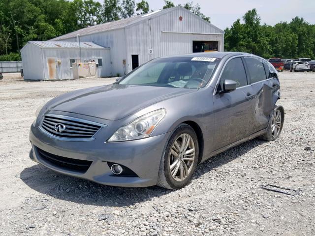 JN1CV6APXCM620982 - 2012 INFINITI G37 BASE GRAY photo 2