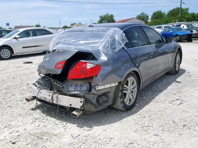 JN1CV6APXCM620982 - 2012 INFINITI G37 BASE GRAY photo 4