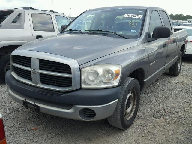 1D7HA18P77J553908 - 2007 DODGE RAM 1500 S GRAY photo 2