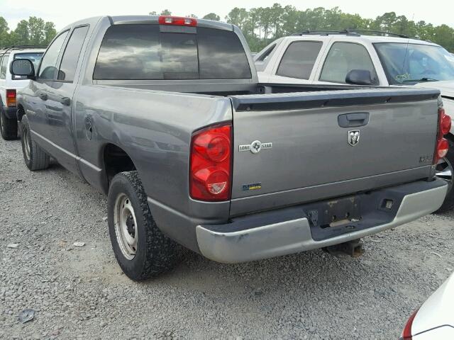 1D7HA18P77J553908 - 2007 DODGE RAM 1500 S GRAY photo 3