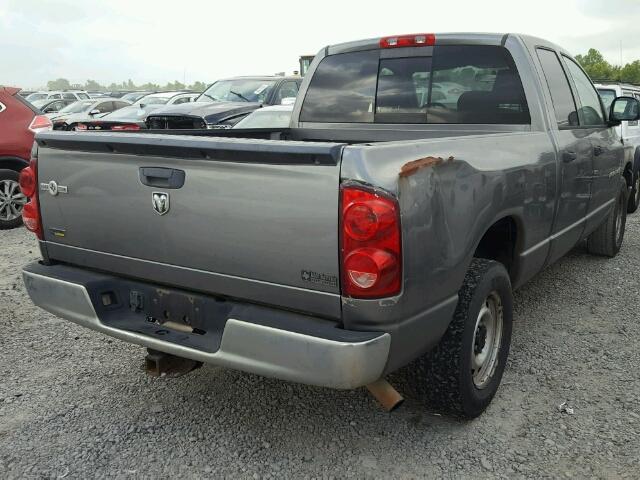 1D7HA18P77J553908 - 2007 DODGE RAM 1500 S GRAY photo 4