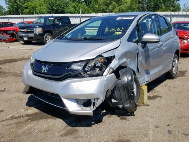 3HGGK5H55FM720990 - 2015 HONDA FIT LX SILVER photo 2