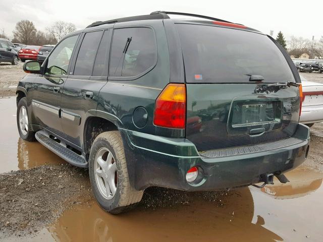 1GKDT13S722509347 - 2002 GMC ENVOY GREEN photo 3