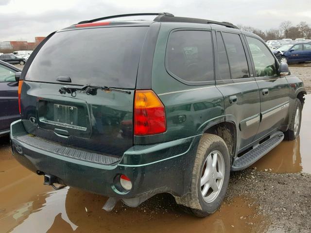 1GKDT13S722509347 - 2002 GMC ENVOY GREEN photo 4