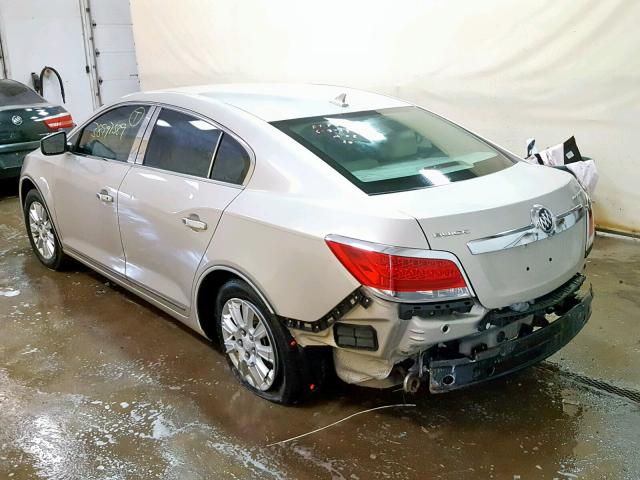 1G4GB5EG4AF228881 - 2010 BUICK LACROSSE C TAN photo 3