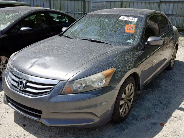 1HGCP2F83BA018928 - 2011 HONDA ACCORD EXL CHARCOAL photo 2