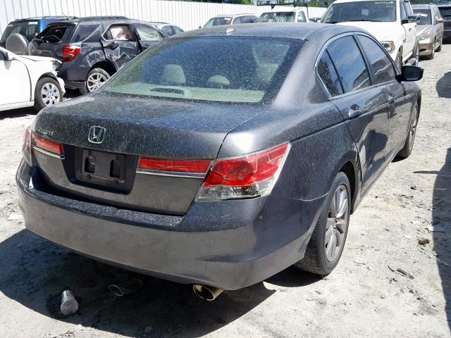 1HGCP2F83BA018928 - 2011 HONDA ACCORD EXL CHARCOAL photo 4