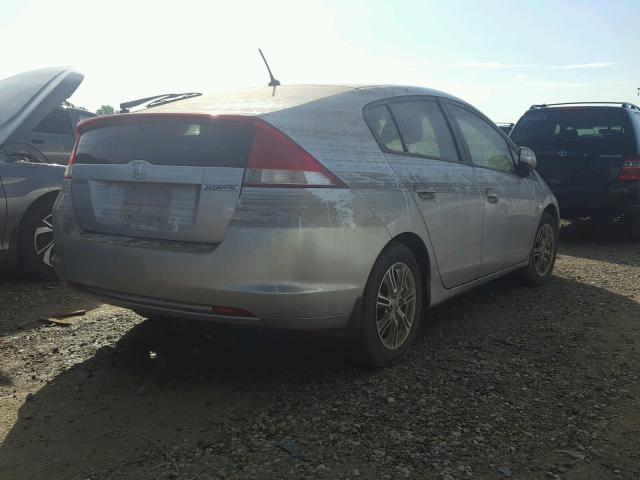 JHMZE2H73AS040003 - 2010 HONDA INSIGHT EX SILVER photo 4