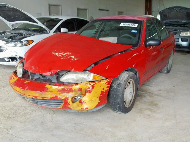 1G1JF52T9W7180367 - 1998 CHEVROLET CAVALIER L RED photo 2