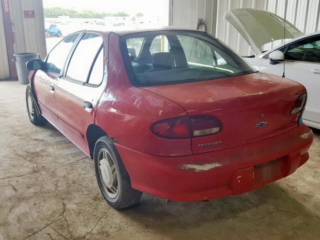 1G1JF52T9W7180367 - 1998 CHEVROLET CAVALIER L RED photo 3