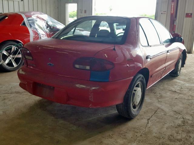 1G1JF52T9W7180367 - 1998 CHEVROLET CAVALIER L RED photo 4