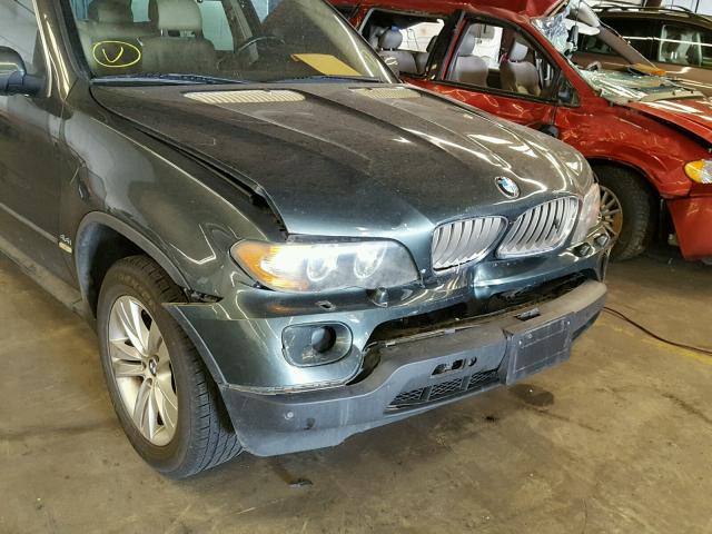 5UXFB53525LV10749 - 2005 BMW X5 4.4I GREEN photo 9