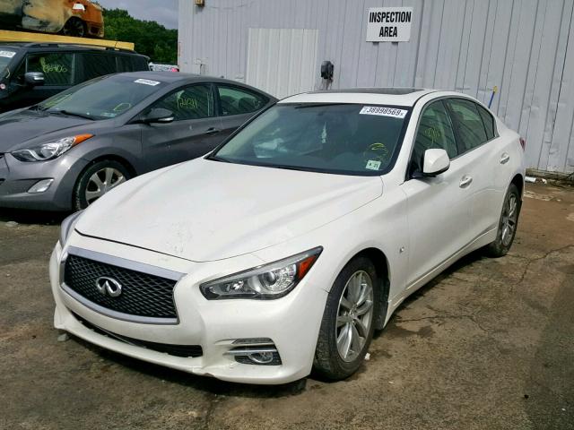 JN1BV7AR8FM422912 - 2015 INFINITI Q50 BASE WHITE photo 2