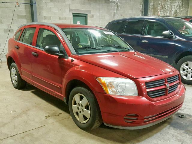 1B3HB28B47D569369 - 2007 DODGE CALIBER RED photo 1