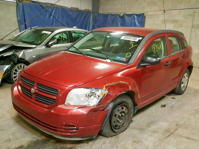 1B3HB28B47D569369 - 2007 DODGE CALIBER RED photo 2