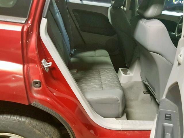 1B3HB28B47D569369 - 2007 DODGE CALIBER RED photo 6