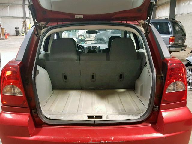 1B3HB28B47D569369 - 2007 DODGE CALIBER RED photo 9