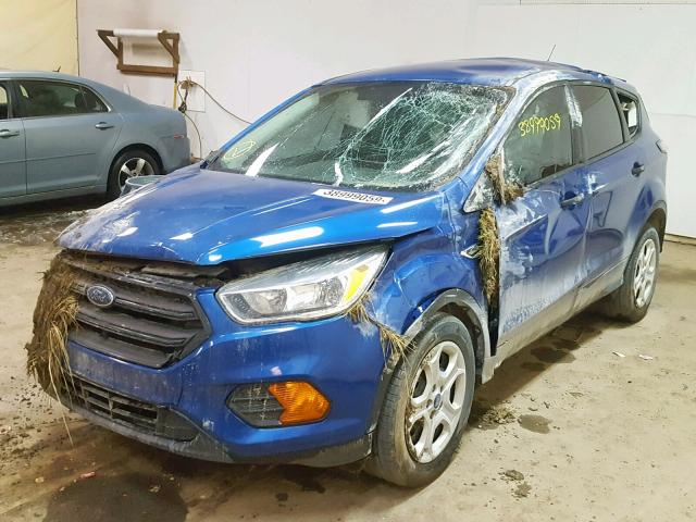 1FMCU0F79HUA39076 - 2017 FORD ESCAPE S BLUE photo 2