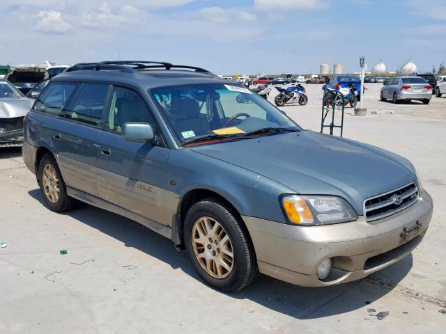 4S3BH806227651578 - 2002 SUBARU LEGACY OUT GREEN photo 1