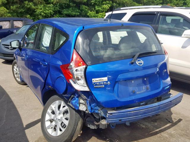 3N1CE2CP3GL399683 - 2016 NISSAN VERSA NOTE BLUE photo 3