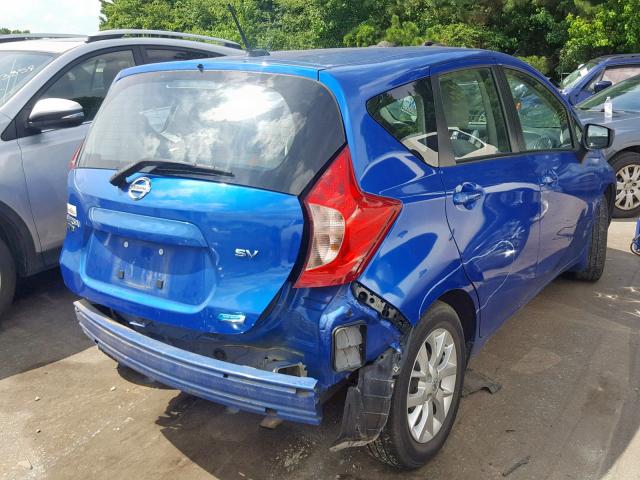 3N1CE2CP3GL399683 - 2016 NISSAN VERSA NOTE BLUE photo 4