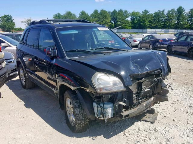 KM8JN72D38U877483 - 2008 HYUNDAI TUCSON SE BLACK photo 1