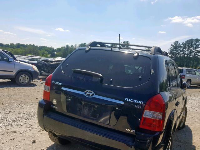 KM8JN72D38U877483 - 2008 HYUNDAI TUCSON SE BLACK photo 4