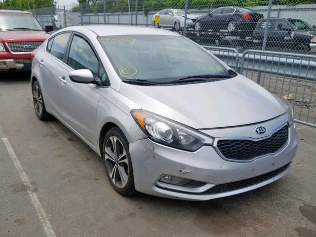 KNAFX4A88E5111419 - 2014 KIA FORTE EX SILVER photo 1