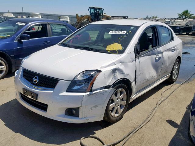 3N1AB6AP1BL719537 - 2011 NISSAN SENTRA 2.0 WHITE photo 2