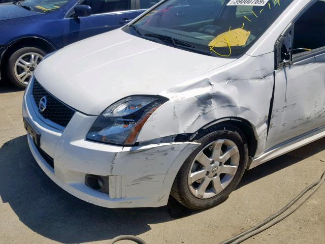 3N1AB6AP1BL719537 - 2011 NISSAN SENTRA 2.0 WHITE photo 9