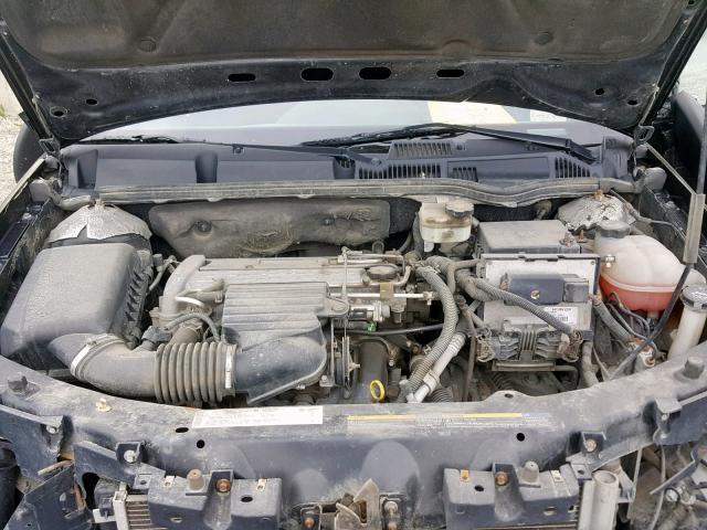 1G8AW12F44Z196840 - 2004 SATURN ION LEVEL BLACK photo 7