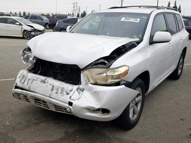 JTEDS41AX82044979 - 2008 TOYOTA HIGHLANDER WHITE photo 2