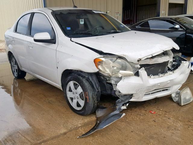 KL1TD56EX9B641554 - 2009 CHEVROLET AVEO LS WHITE photo 1