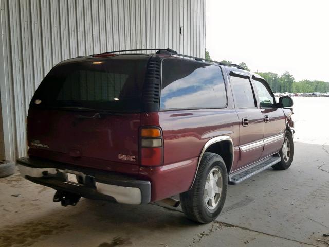 1GKEC16Z65J170927 - 2005 GMC YUKON XL C MAROON photo 4