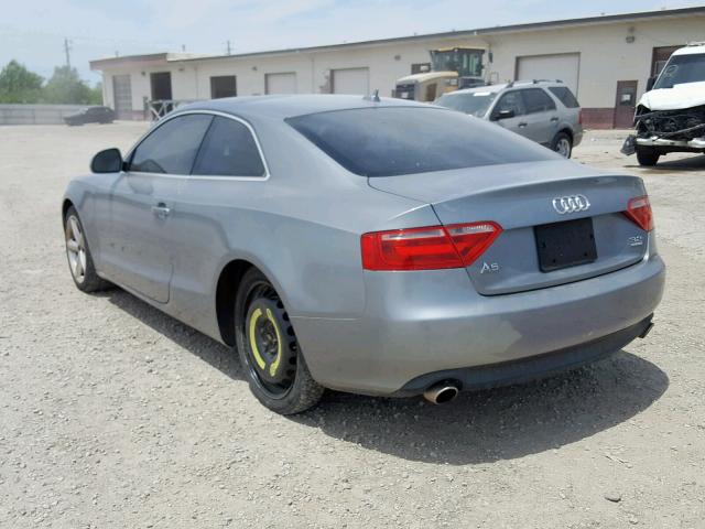 WAUDK78T09A028405 - 2009 AUDI A5 QUATTRO GRAY photo 3