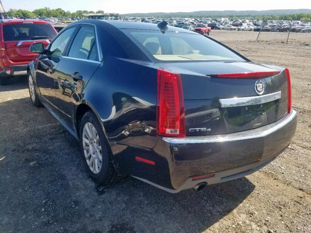 1G6DG5EYXB0137431 - 2011 CADILLAC CTS LUXURY BLACK photo 3