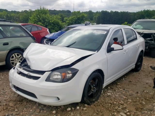 1G1AF5F57A7217565 - 2010 CHEVROLET COBALT 2LT WHITE photo 2