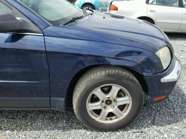 2C4GM68475R534106 - 2005 CHRYSLER PACIFICA T BLUE photo 9