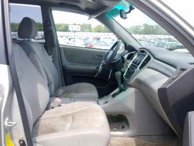 JTEGD21A570157129 - 2007 TOYOTA HIGHLANDER SILVER photo 5