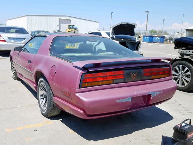 1G2FS23E8NL201386 - 1992 PONTIAC FIREBIRD B PURPLE photo 3