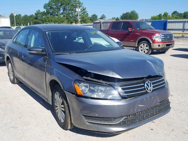 1VWAS7A32EC116058 - 2014 VOLKSWAGEN PASSAT S GRAY photo 1