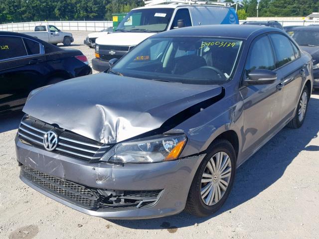 1VWAS7A32EC116058 - 2014 VOLKSWAGEN PASSAT S GRAY photo 2