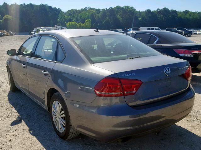 1VWAS7A32EC116058 - 2014 VOLKSWAGEN PASSAT S GRAY photo 3