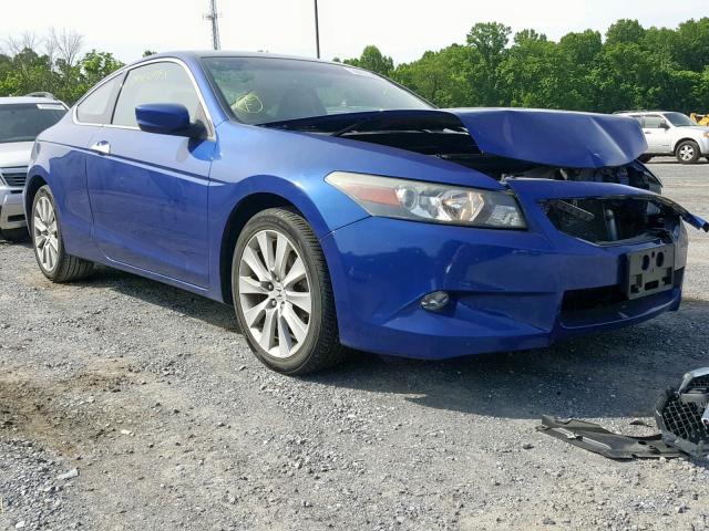 1HGCS2B82AA001959 - 2010 HONDA ACCORD EXL BLUE photo 1