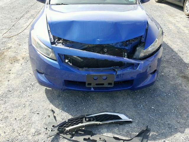 1HGCS2B82AA001959 - 2010 HONDA ACCORD EXL BLUE photo 9