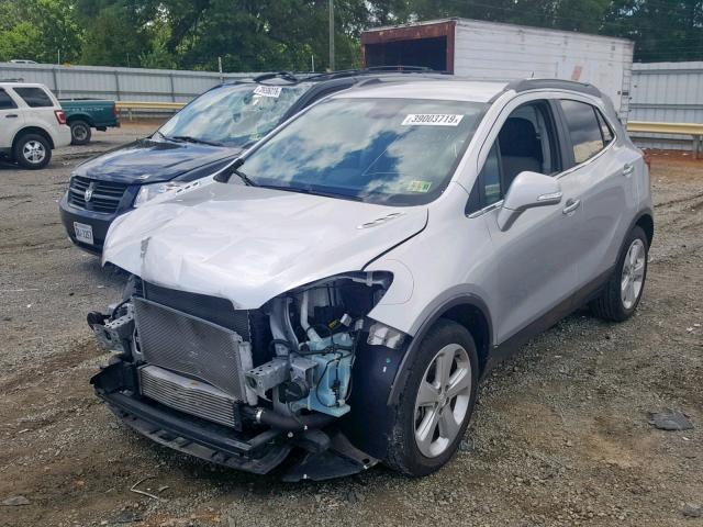 KL4CJASB5FB241879 - 2015 BUICK ENCORE SILVER photo 2