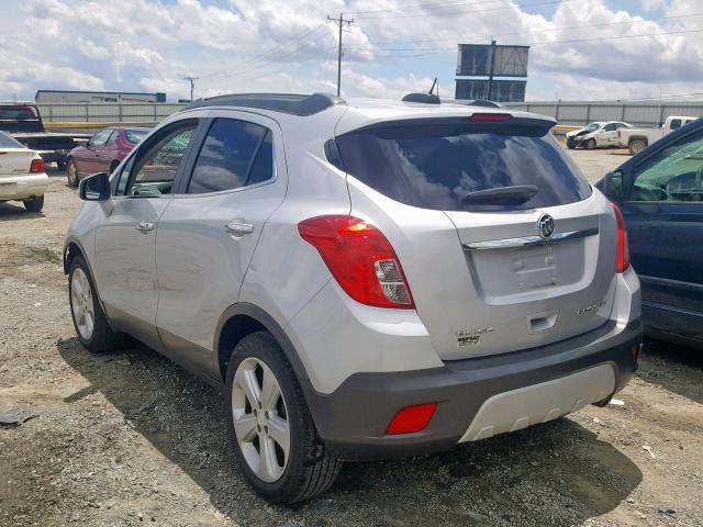 KL4CJASB5FB241879 - 2015 BUICK ENCORE SILVER photo 3